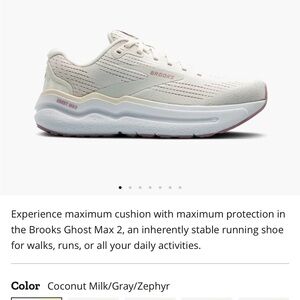 Brooks Women's Ghost Max 2 Running Shoes - Coconut Milk